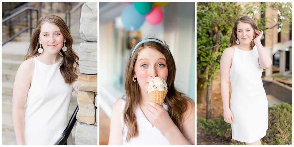 Bluff Park Ice Cream Shoppe, Senior Photography Sessions, Hoover Photographer 