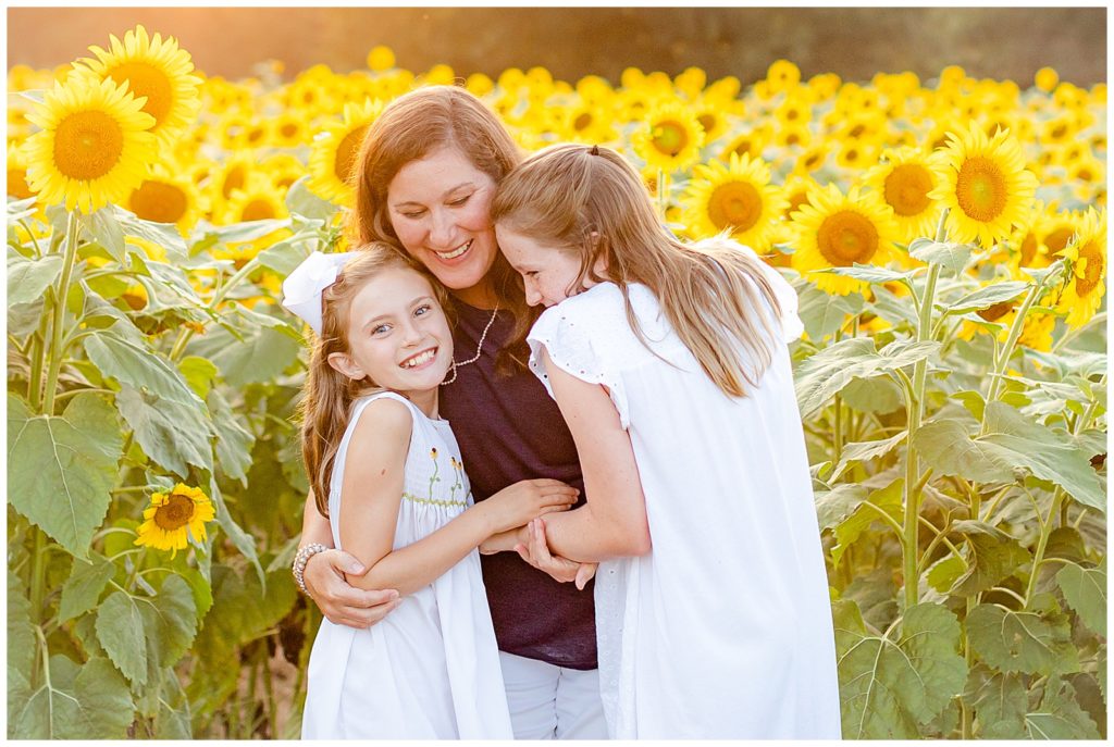 Mother daughter session, family photography, sunflower photographer 
