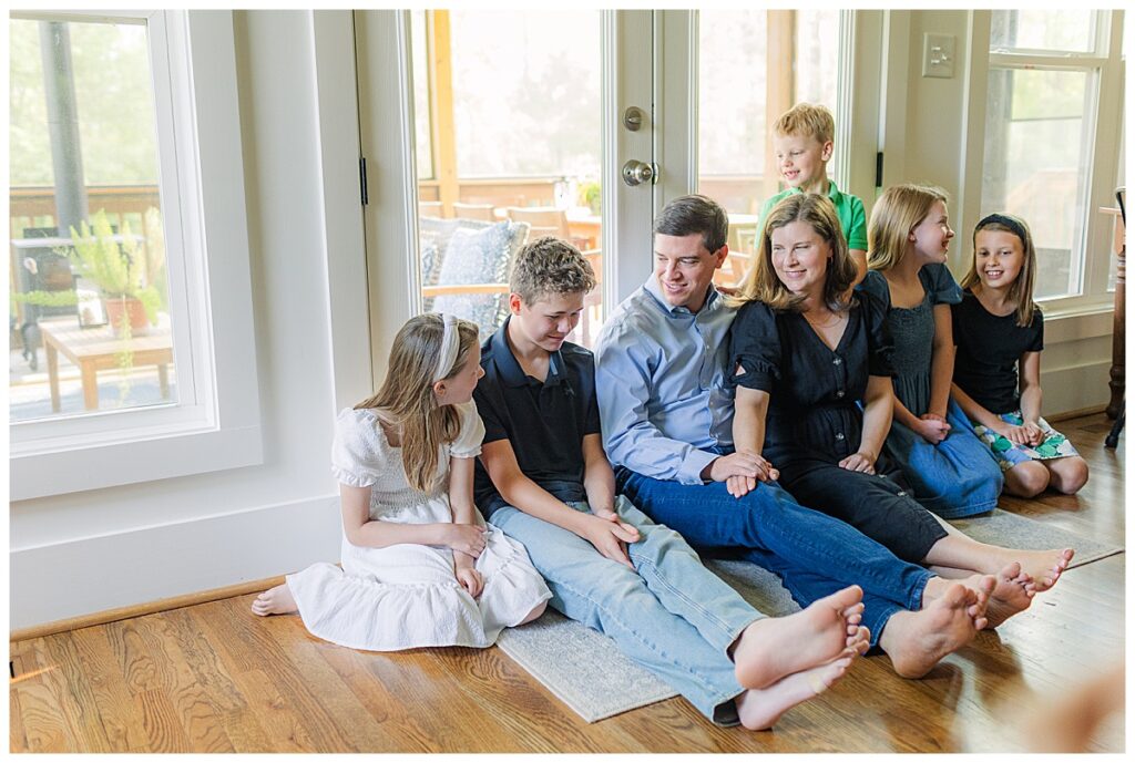 In-home family photos in Birmingham Alabama, lifestyle photo