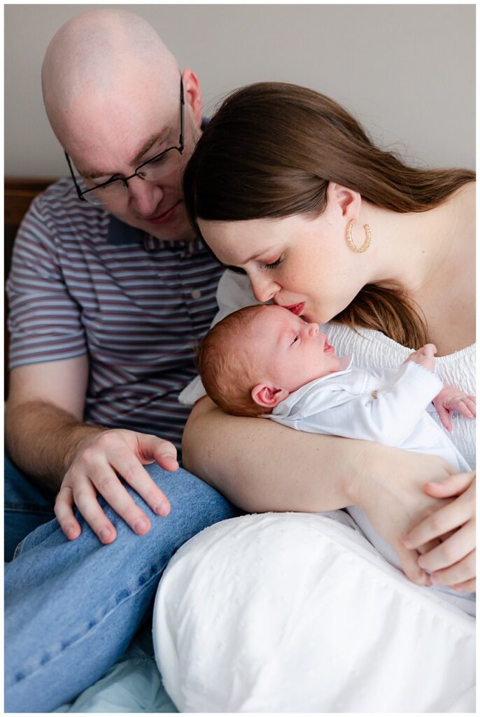 In-home lifestyle newborn photos in Birmingham, AL